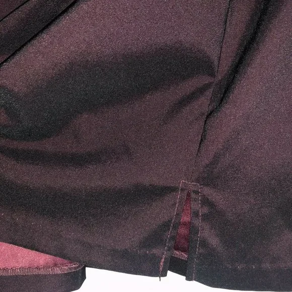 Alyn Paige Burgundy Iridescent Stretch Sheath Mini Dress Size 10 Sleeveless - Picture 5 of 10